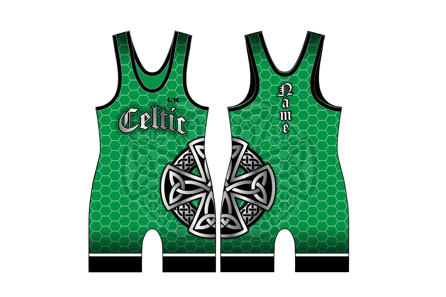 Celtic Wrestling Sublimated Men's / Women's Singlet - Green
