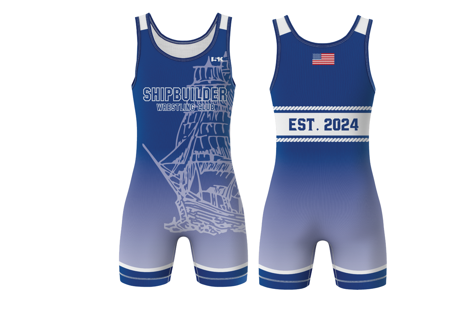 Shipbuilder Wrestling Sublimated Men's Singlet
