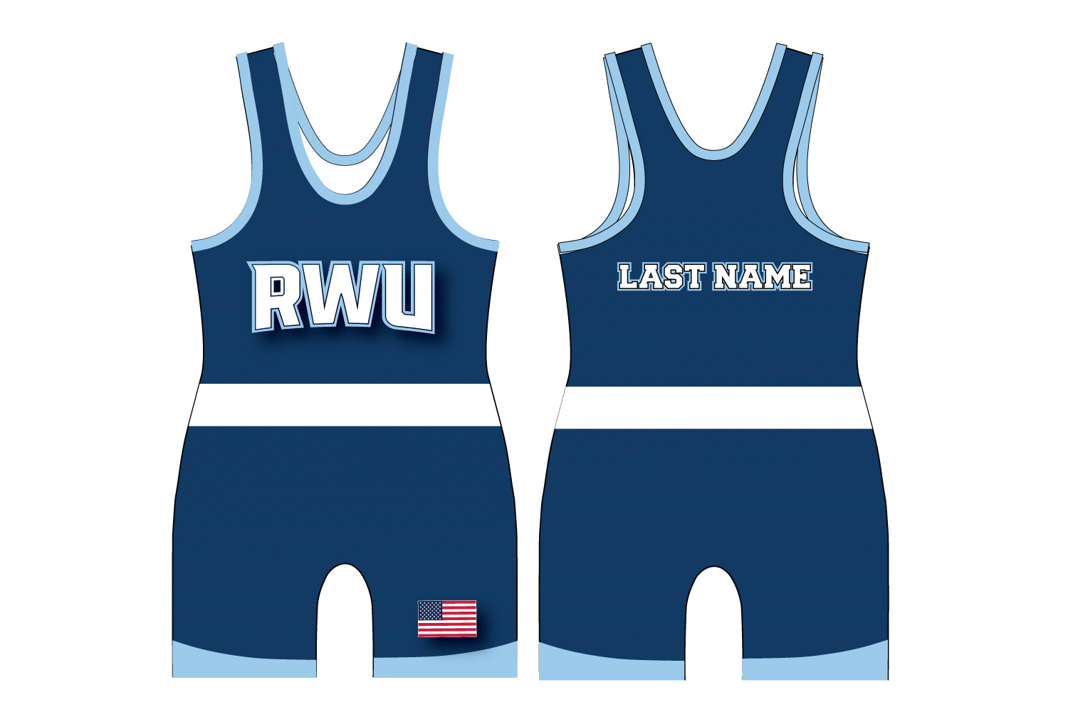 Roger Williams University Wrestling Sublimated Singlet