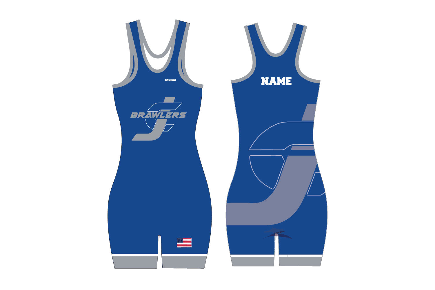 Brawlers Wrestling Sublimated Ladies' Singlet