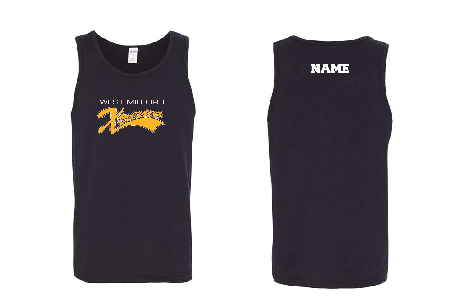 WM Xtreme Softball Men's Cotton Tank Top - Black