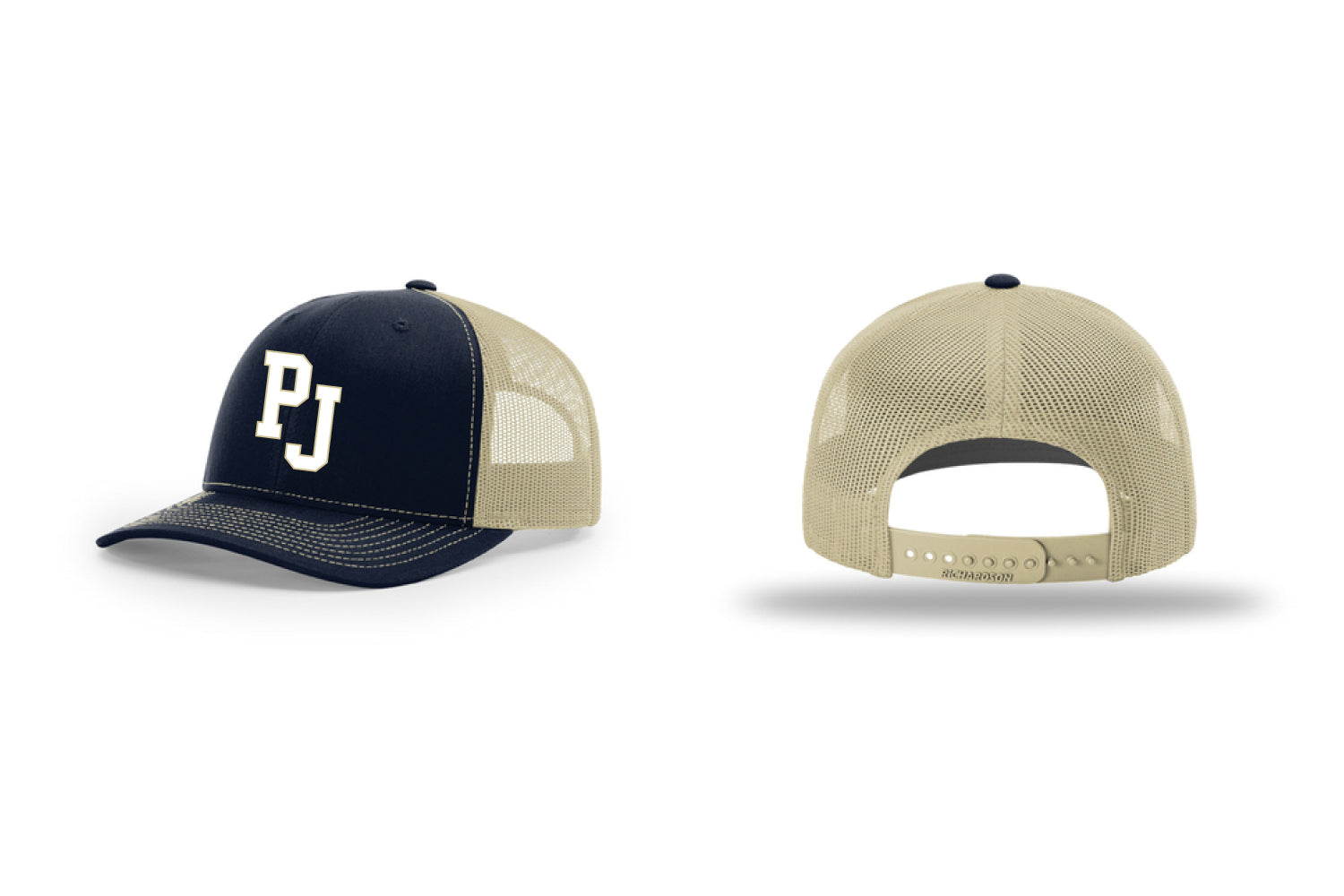 Pope John Football Snapback Trucker Hat - Navy/Vegas