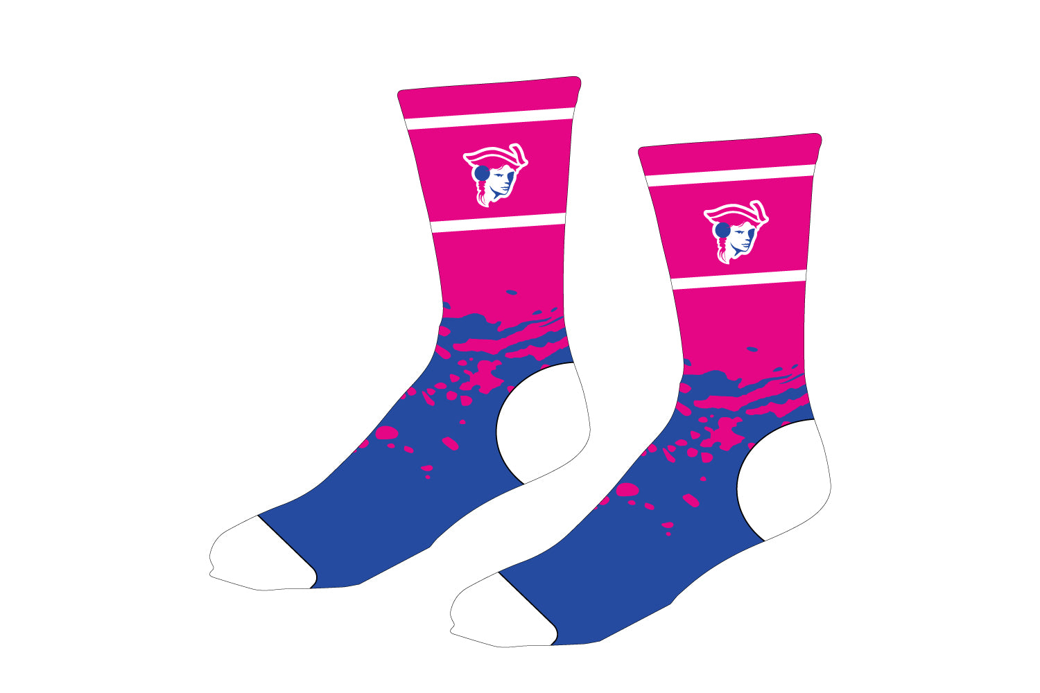 YNEW Wrestling Sublimated Socks - Girls