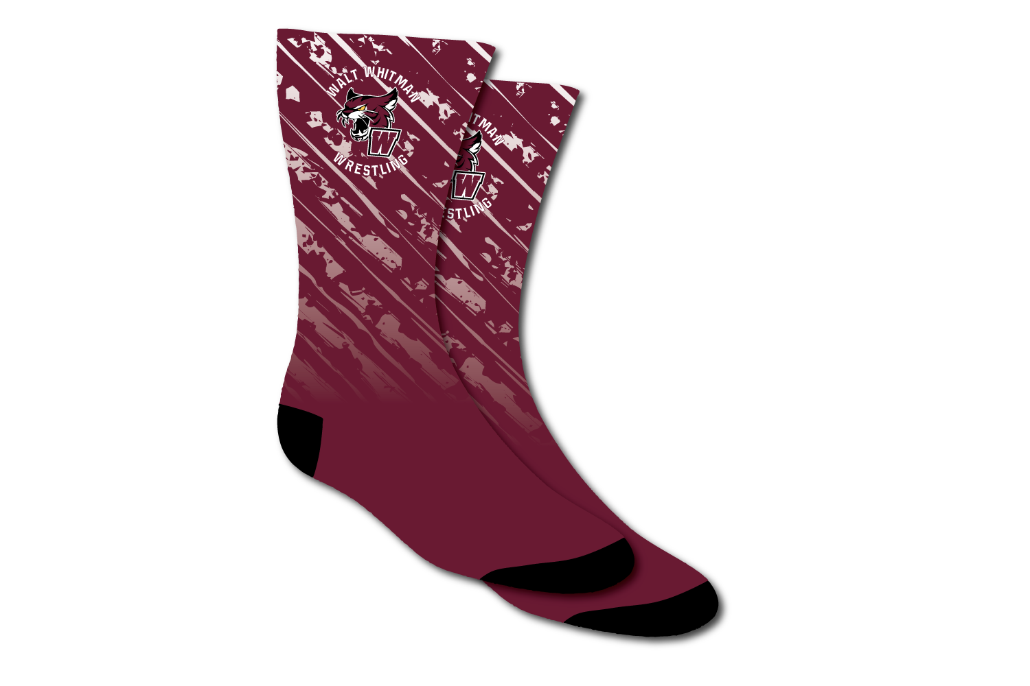 Wildcats Wrestling Sublimated Socks