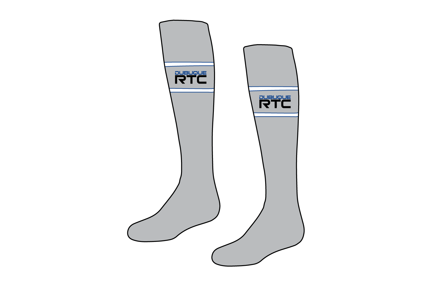Dubuque RTC Wrestling Sublimated Knee High Socks