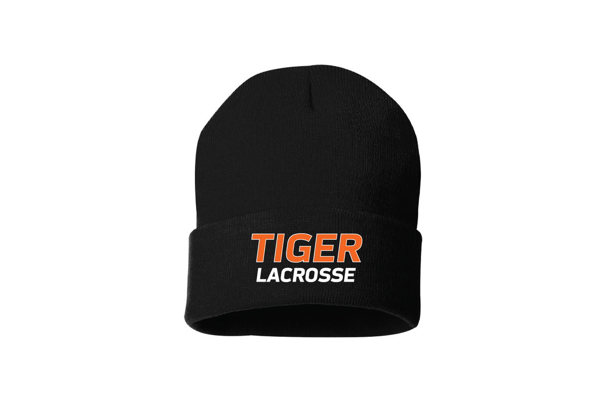 Tiger Lacrosse  Beanie - Black