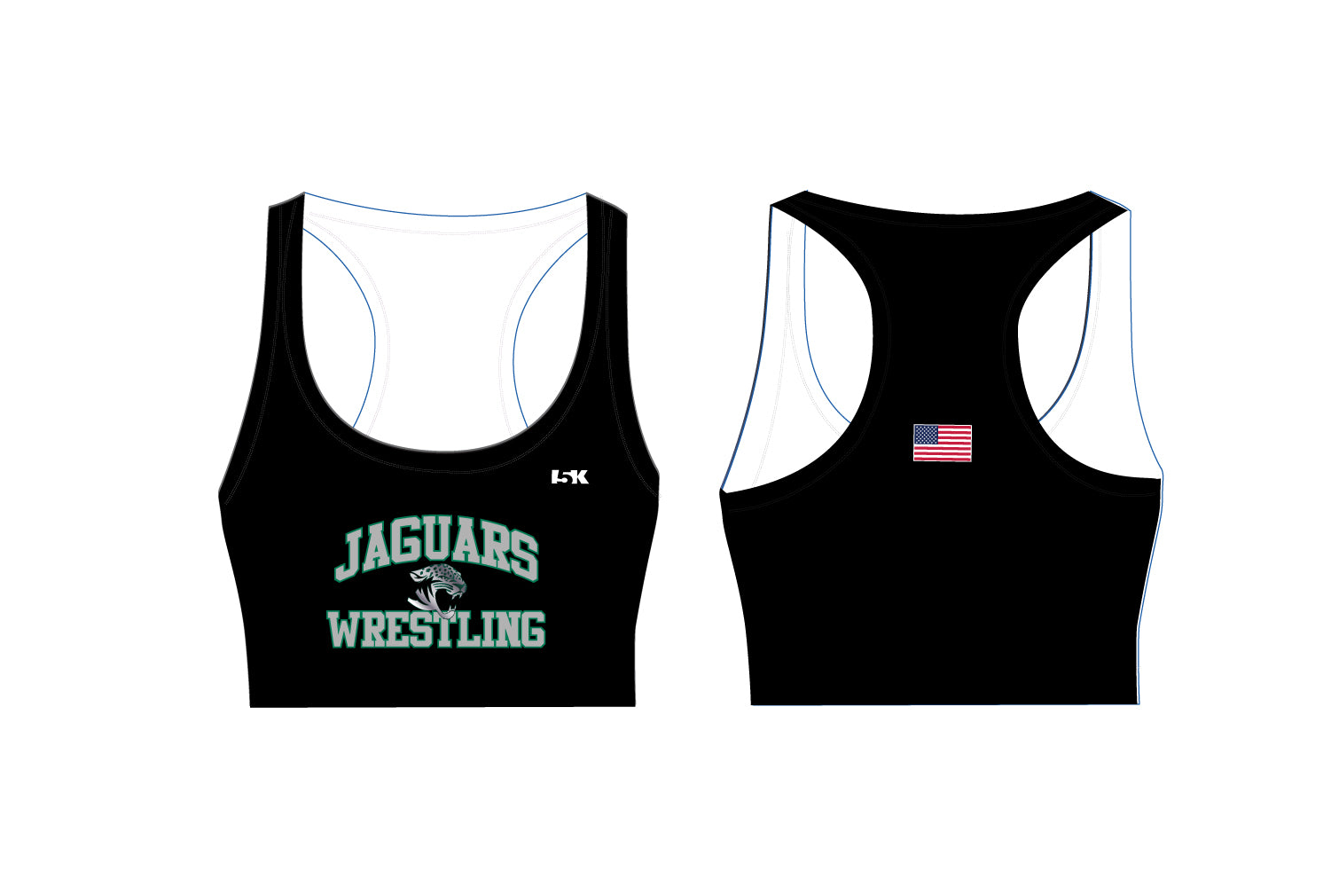 CHF Jaguars Wrestling Sublimated Women's Sports Bra