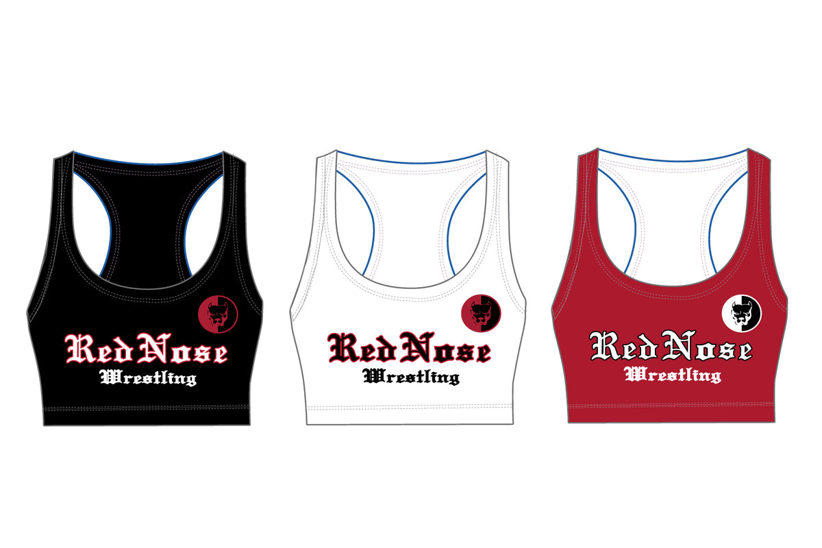 Red Nose Sublimated Women's Sports Bra (Pick Your Color)