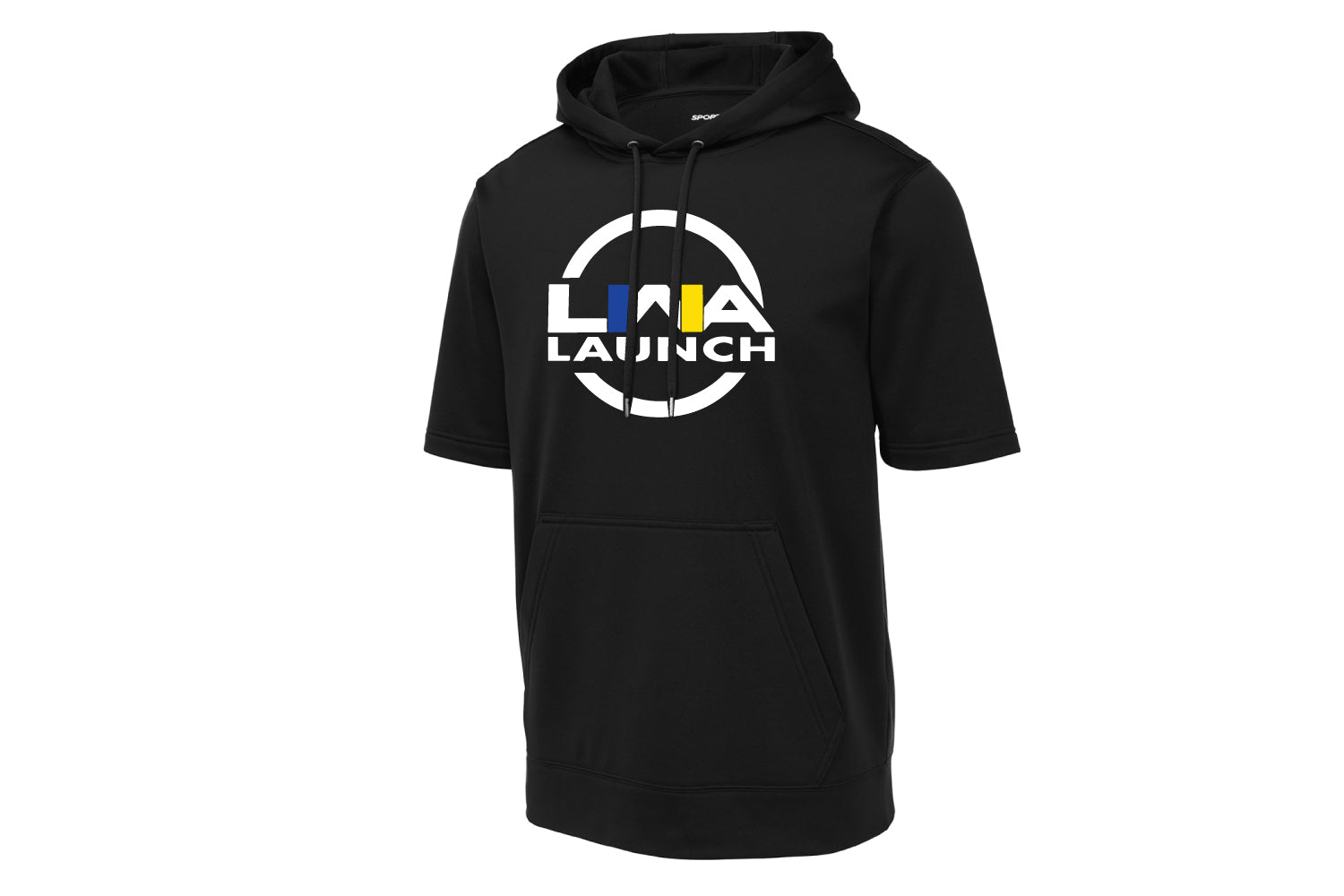 Launch Wrestling Short Sleeve DryFit Hoodie - Black