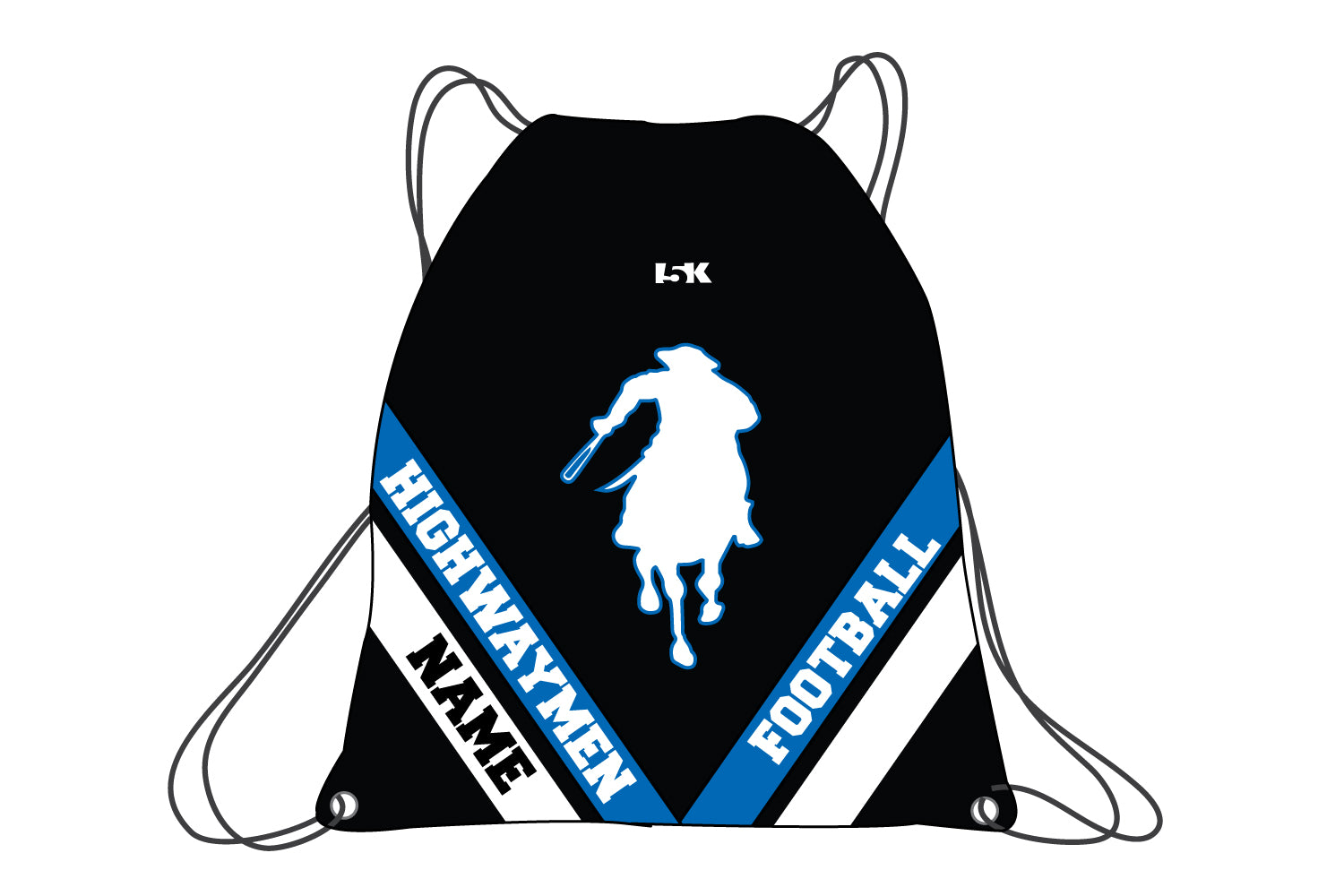 Teaneck Football Sublimated Drawstring Bag