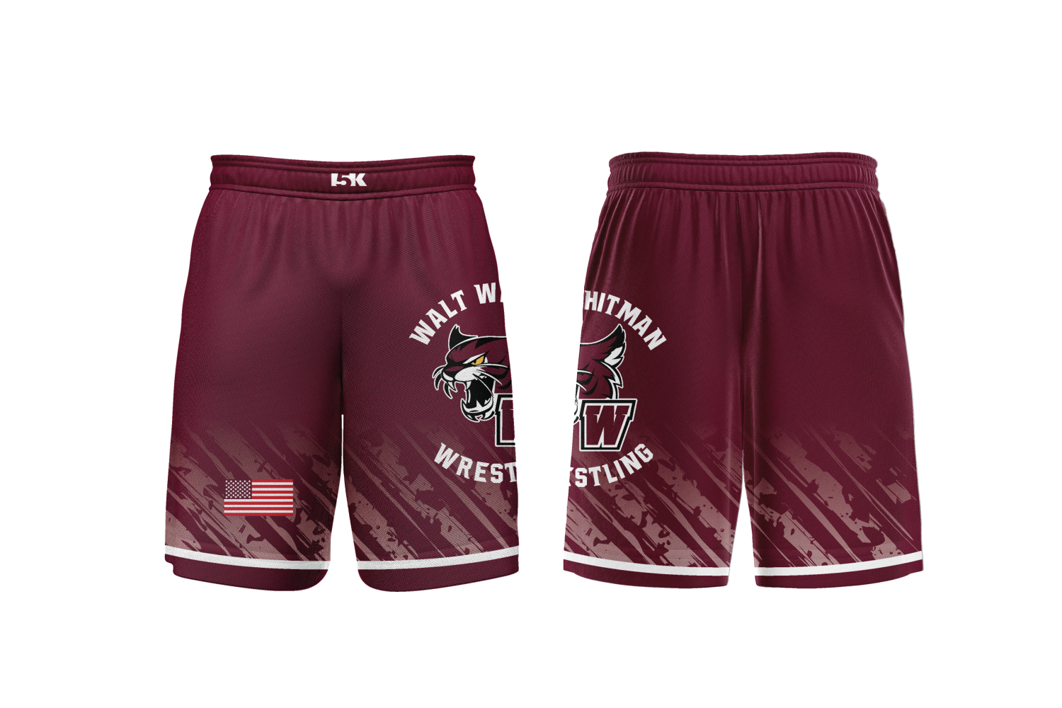 Wildcats Wrestling Sublimated Fight Shorts