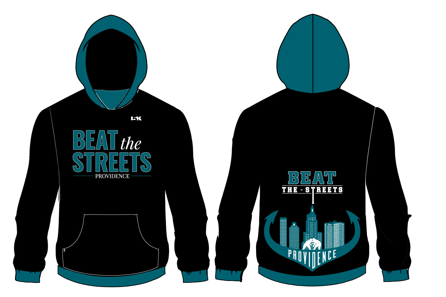 Beat The Streets Sublimated Hoodie - Black