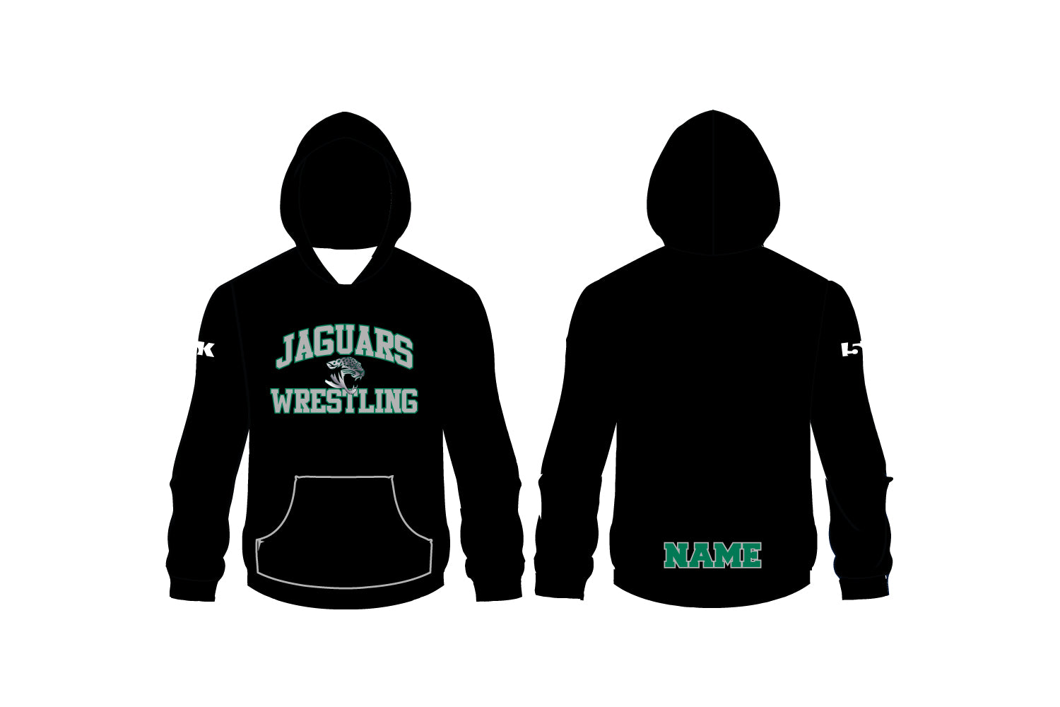 CHF Jaguars Wrestling Sublimated Hoodie