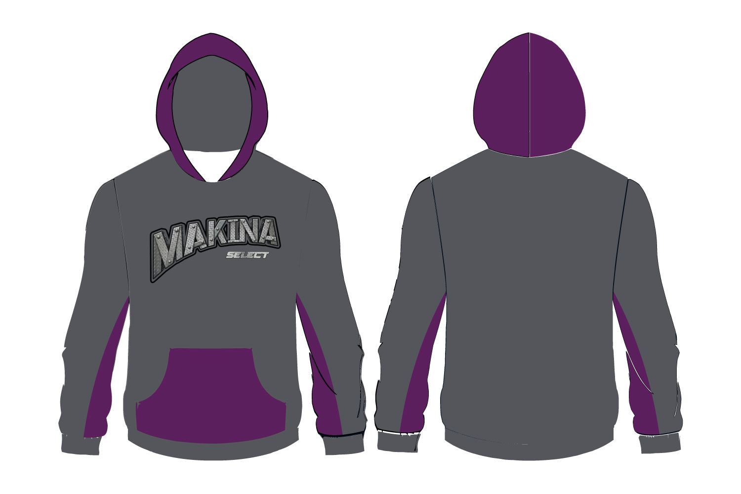 Makina Select Baseball Sublimated Hoodie