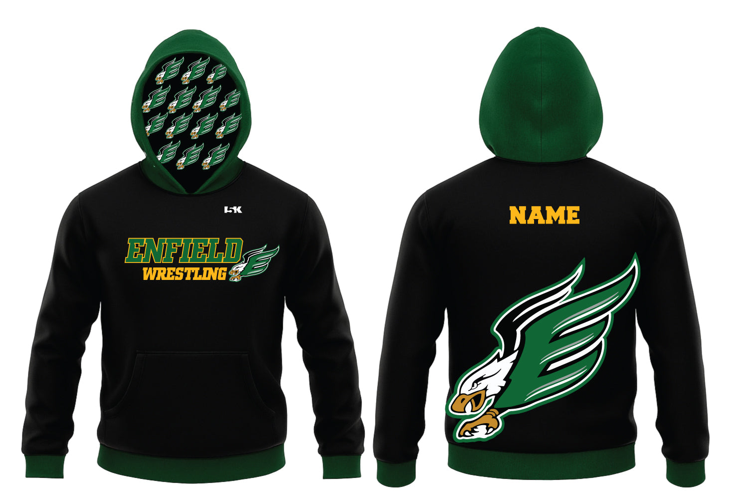 Enfield Youth Wrestling Sublimated Hoodie