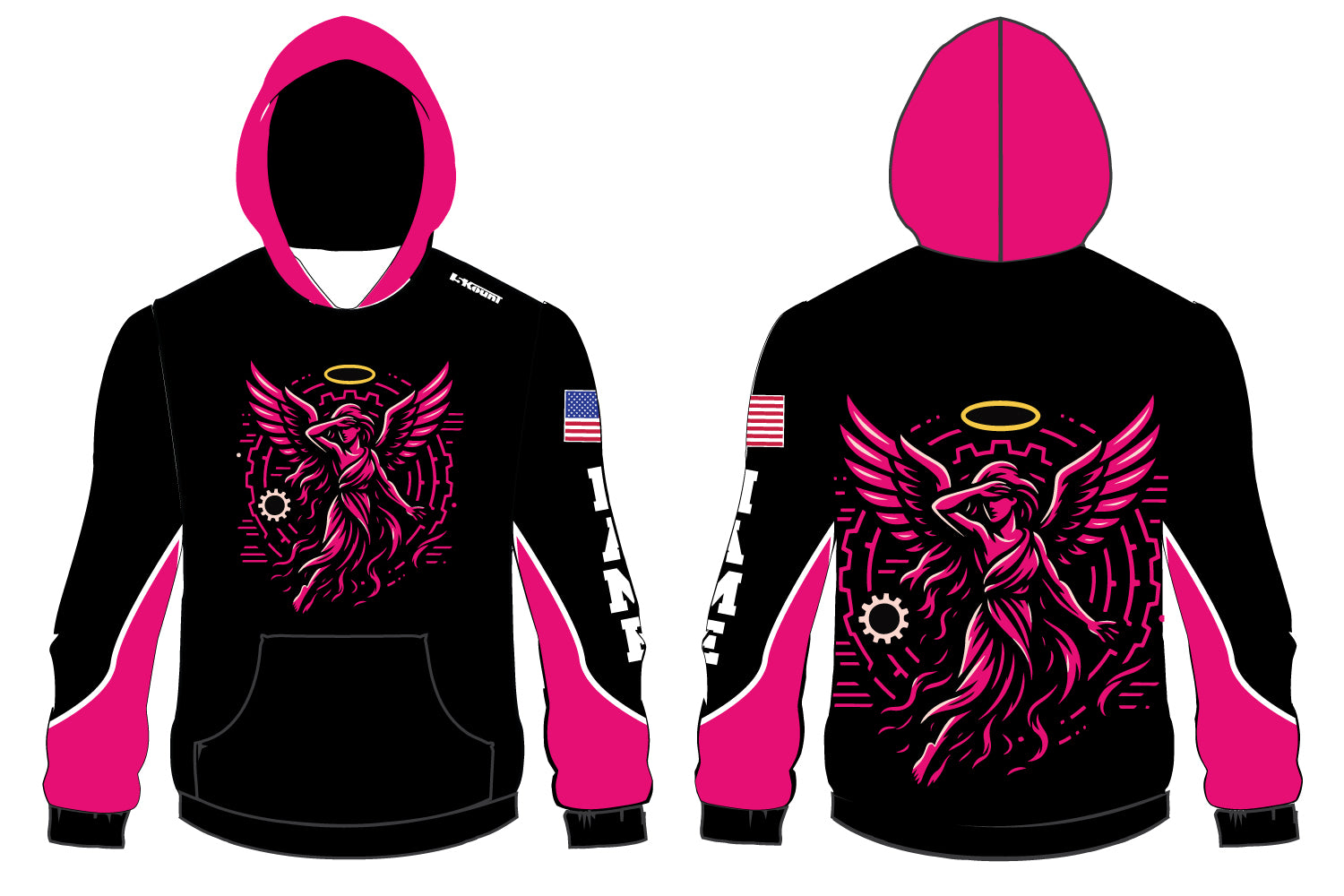 Iron Wolverine Angels Sublimated Hoodie