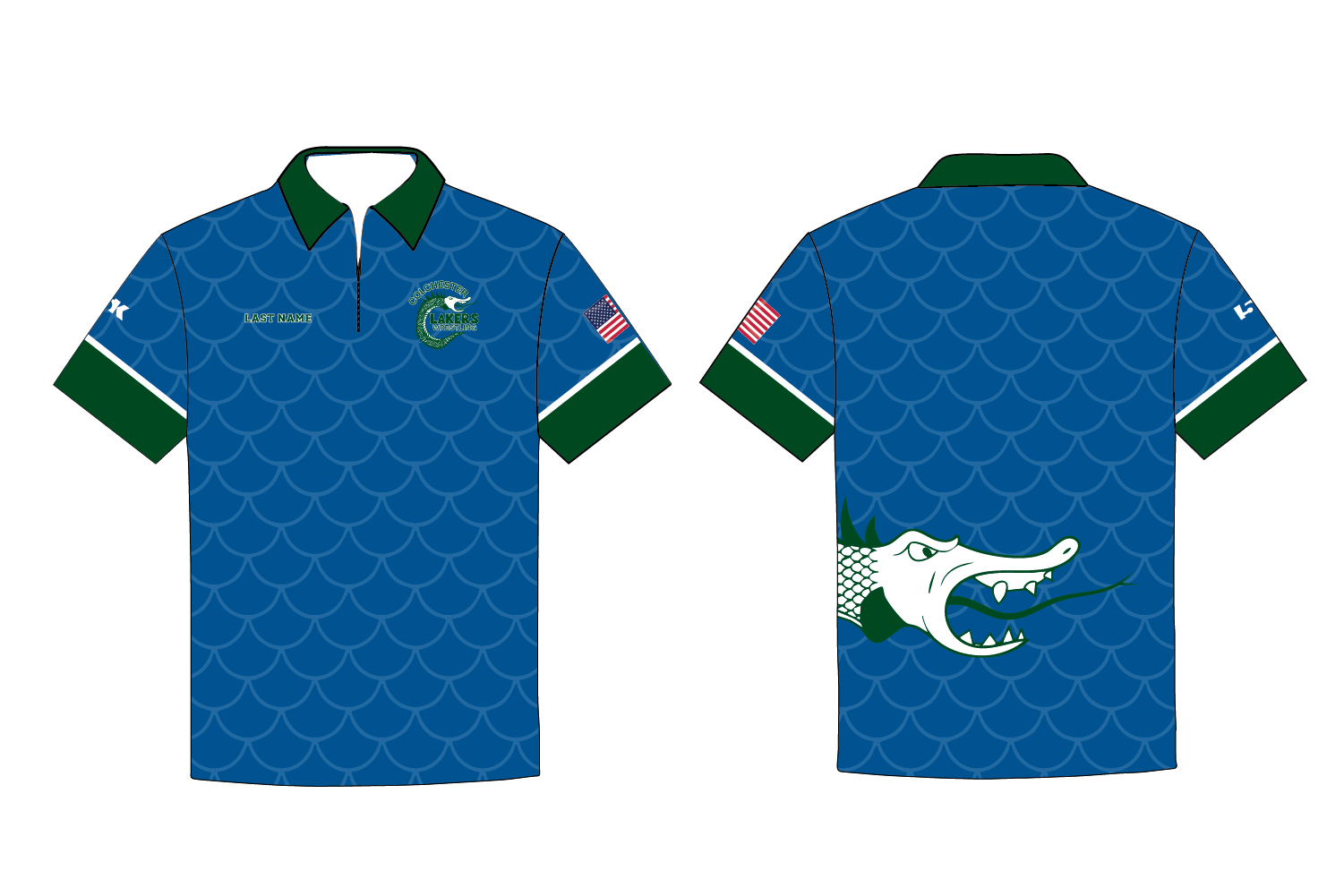 Lakers Wrestling Sublimated Polo Shirt