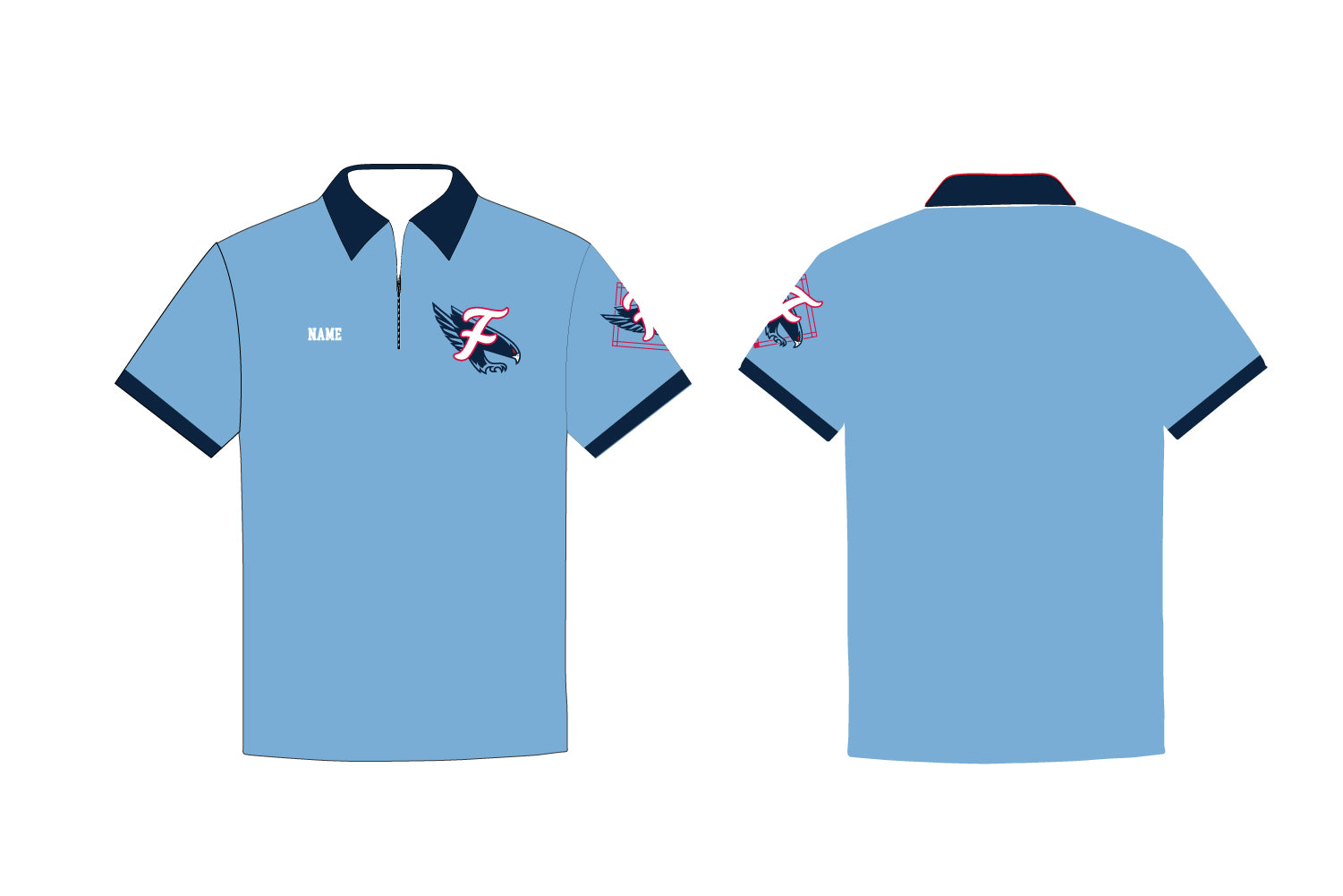 Falcons Baseball Sublimated Polo Shirt