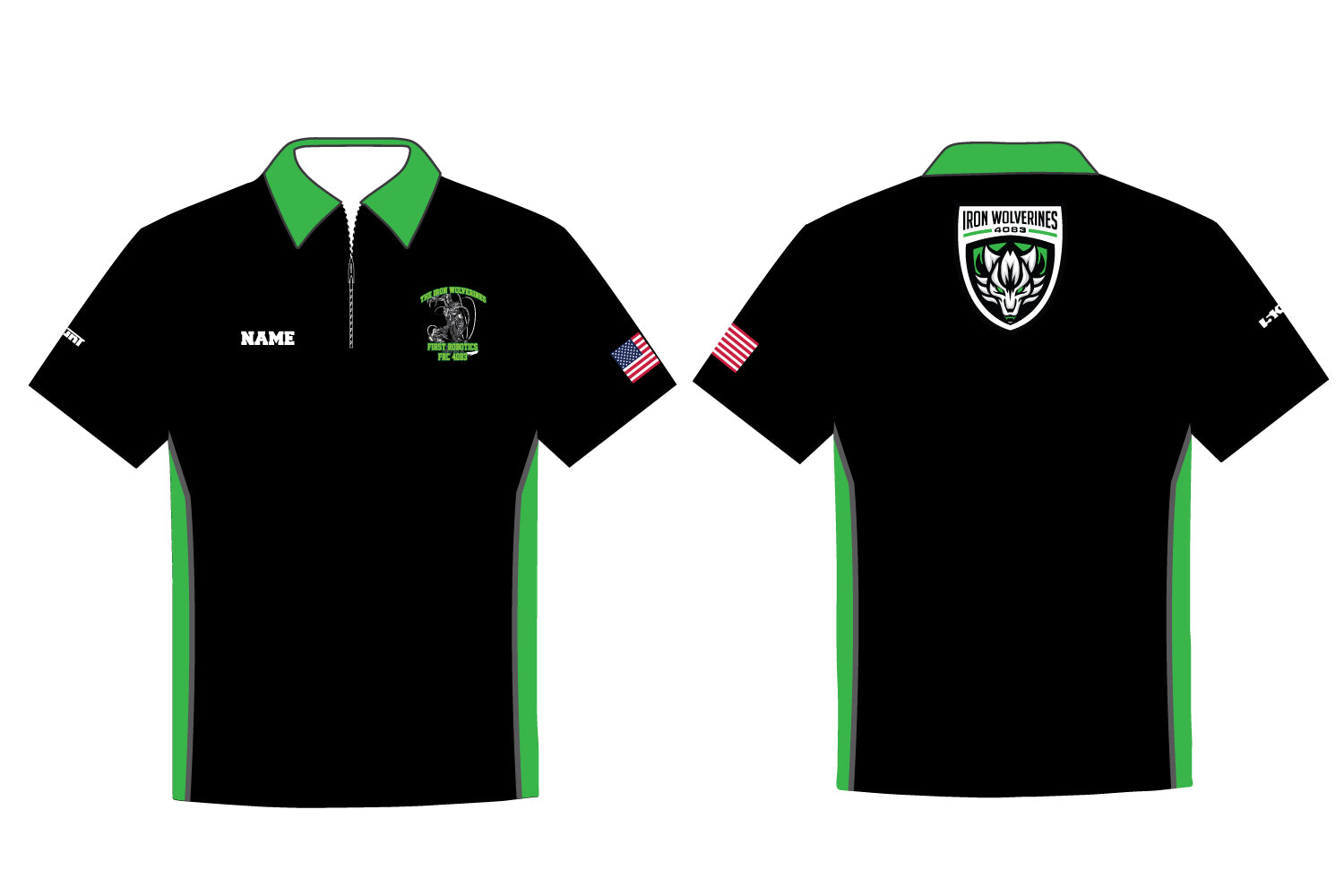 Iron Wolverines Sublimated Polo Shirt