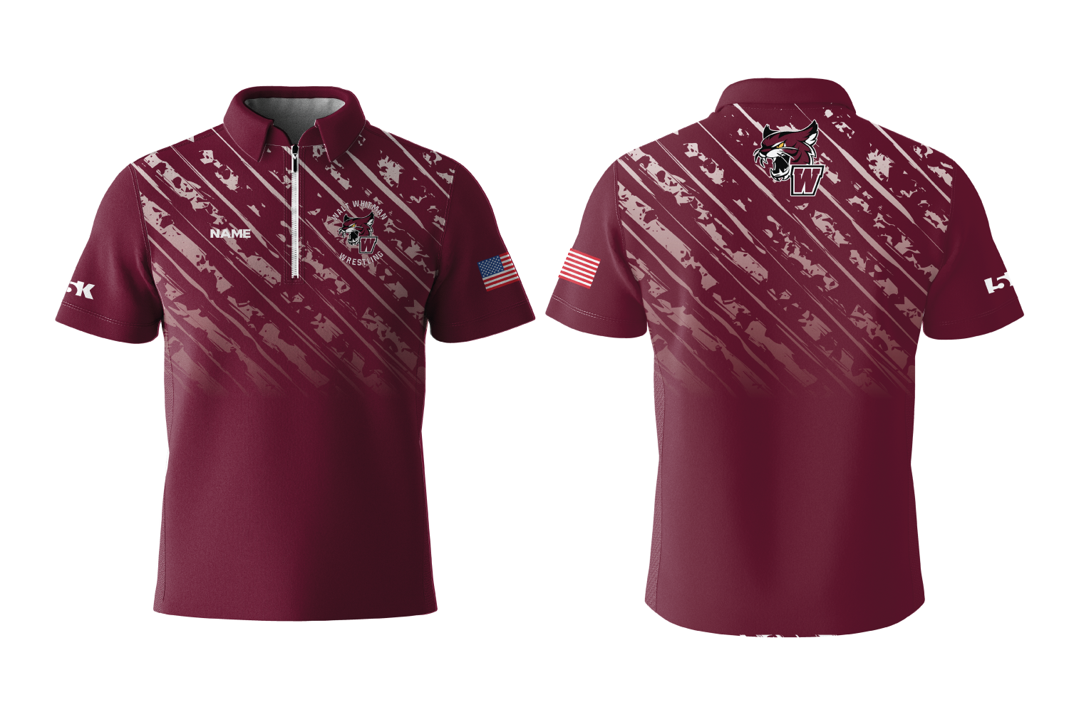 Wildcats Wrestling Sublimated Polo Shirt