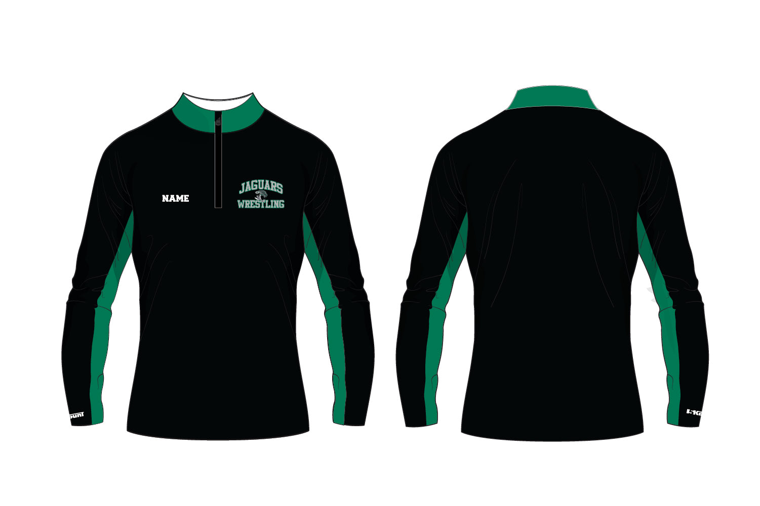 CHF Jaguars Wrestling Sublimated Quarter Zip