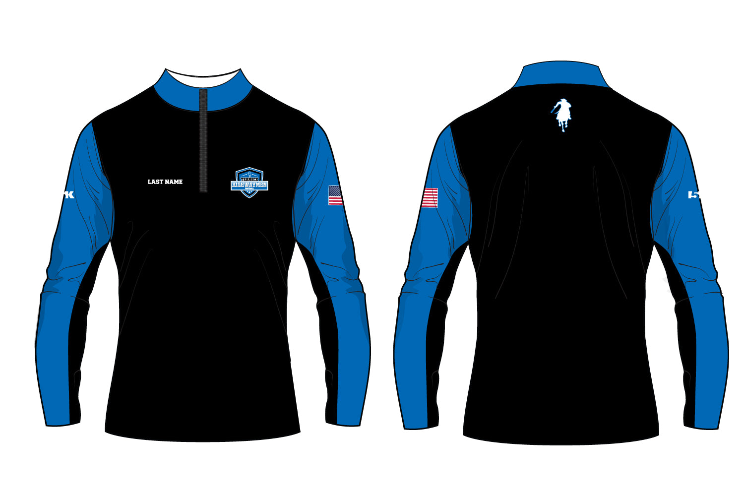 Teaneck Football Football Sublimated Quarter Zip