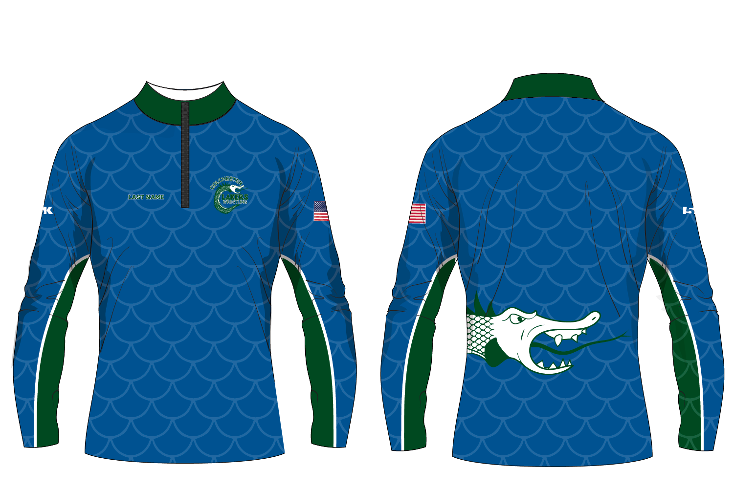 Lakers Wrestling Sublimated Quarter Zip
