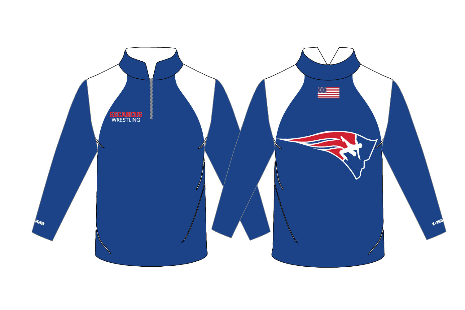 Secaucus Rec Wrestling Sublimated Quarter Zip