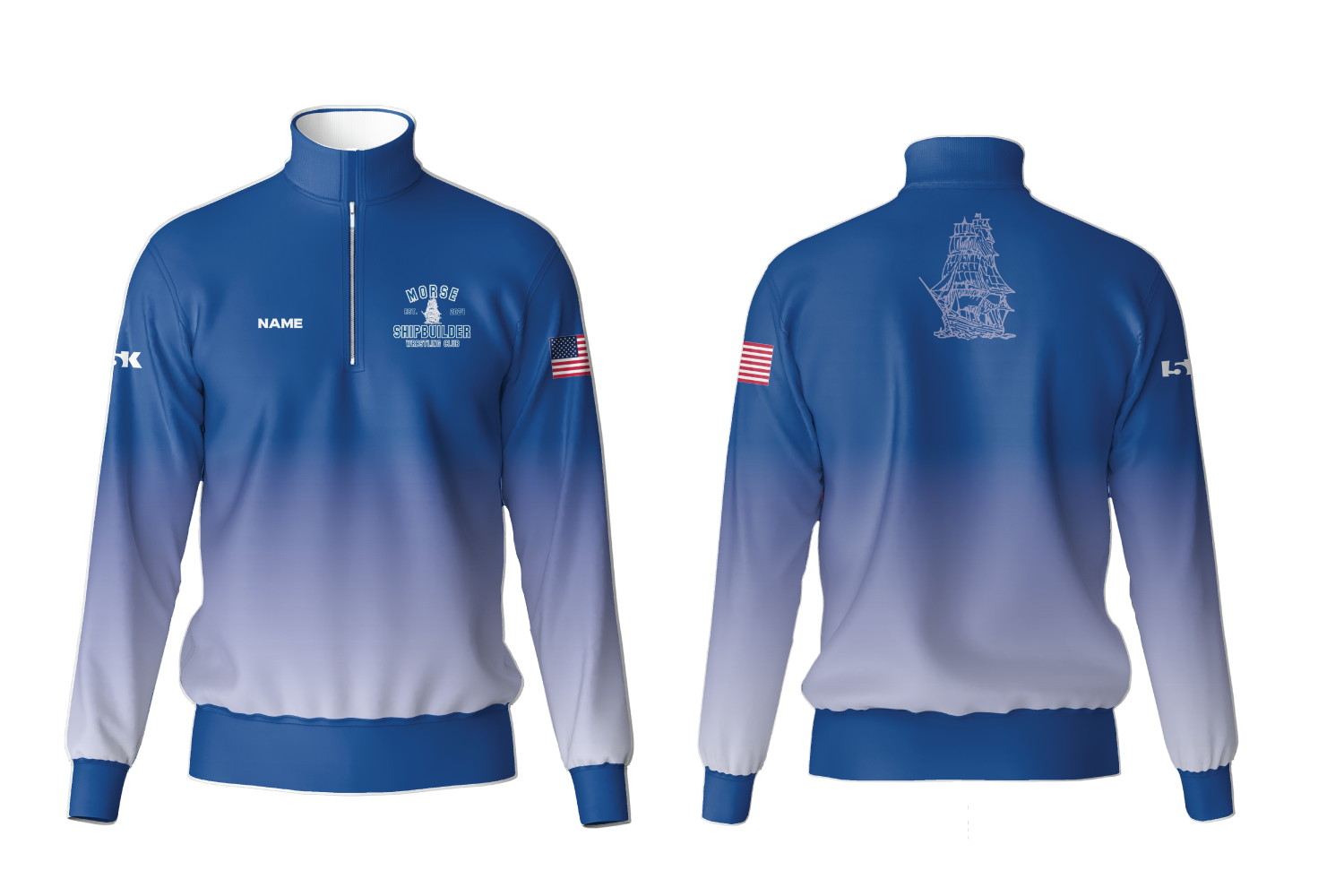 Shipbuilder Wrestling Sublimated Quarter Zip