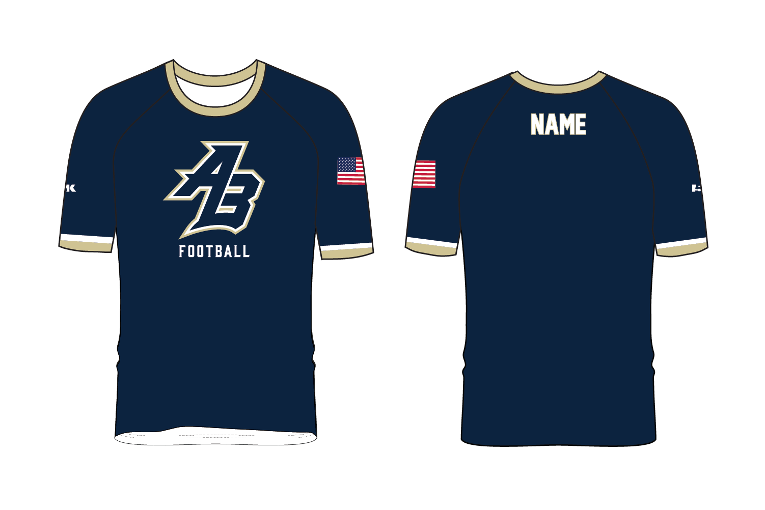 Acton Boxborough Football Sublimated Practice Shirt