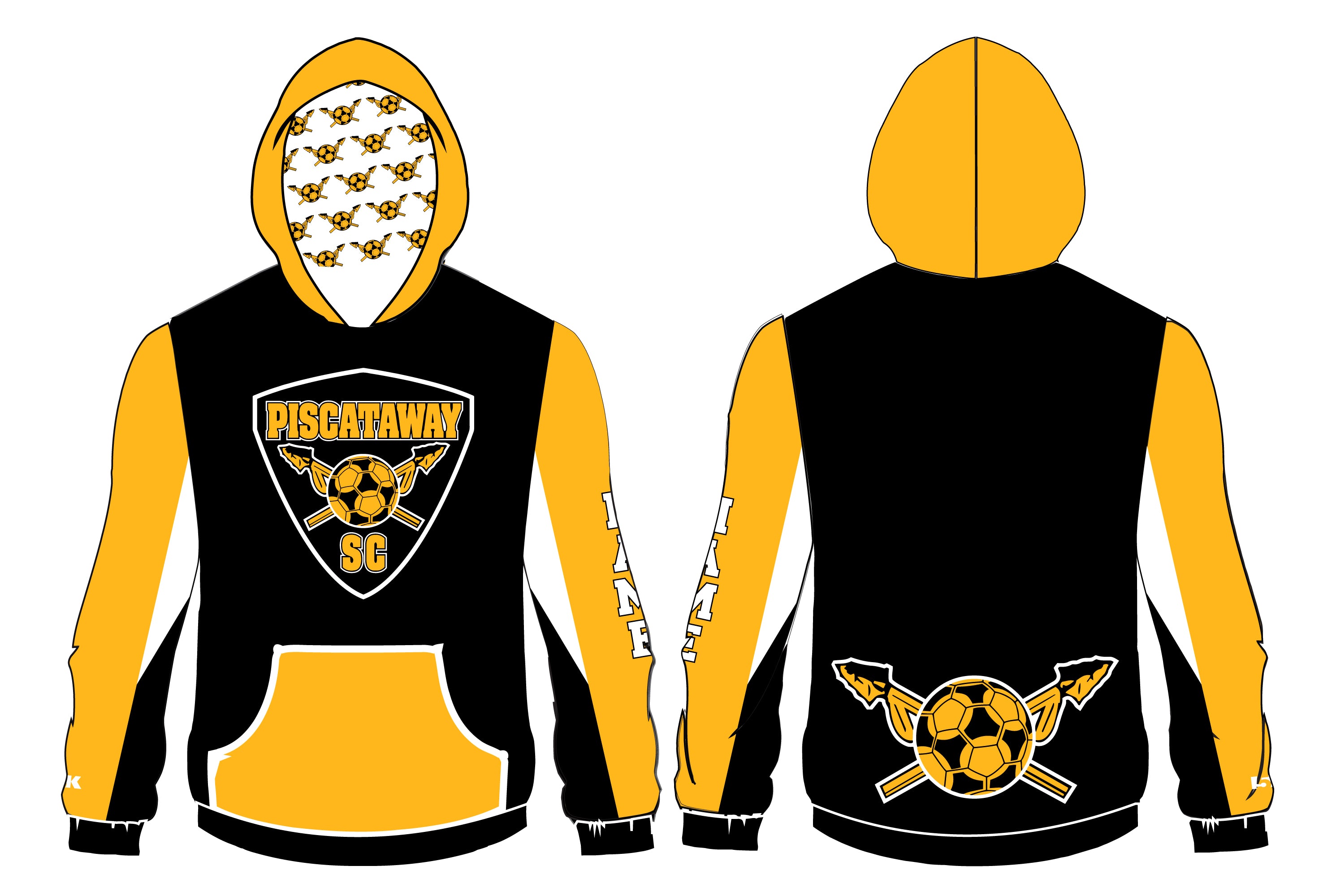 Piscataway Soccer Sublimated Hoodie
