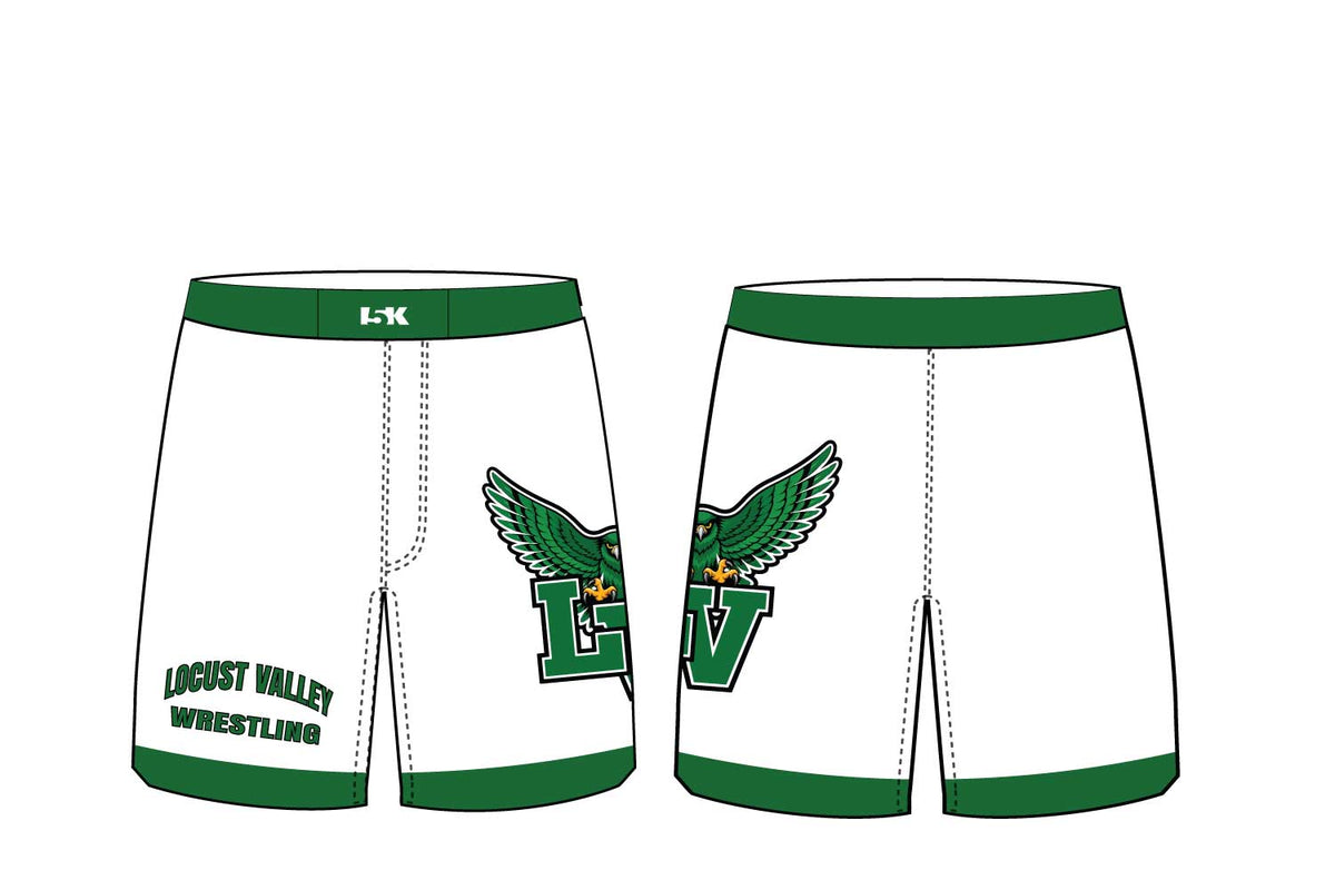Locust Valley Wrestling Sublimated Shorts - White