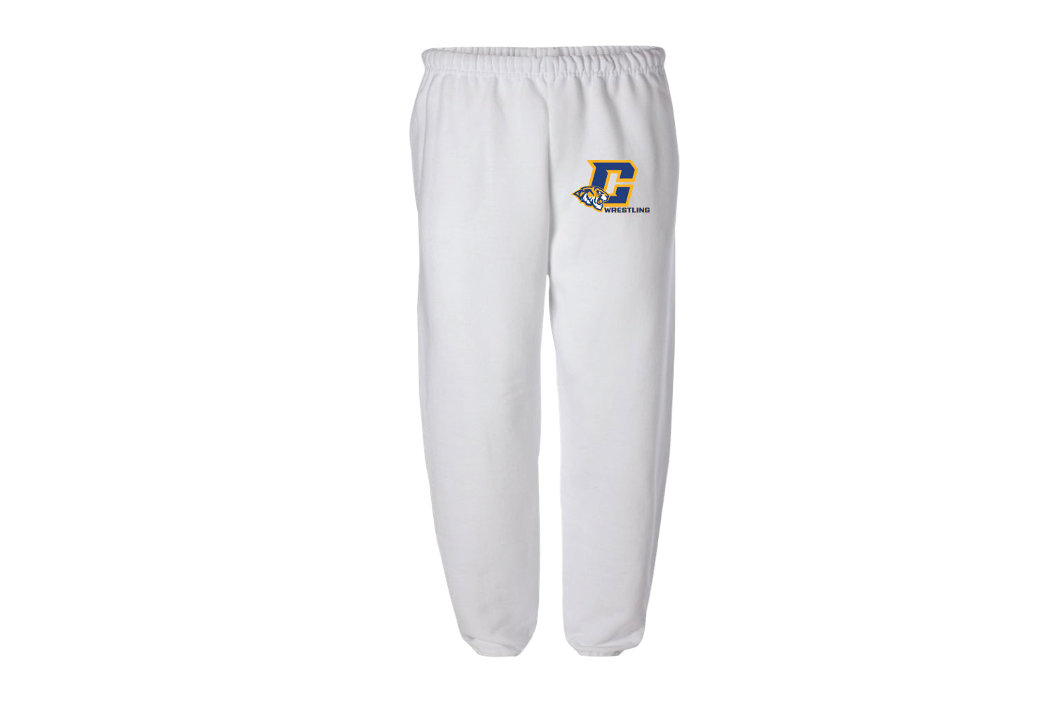 Central Wrestling Cotton Sweatpants - White