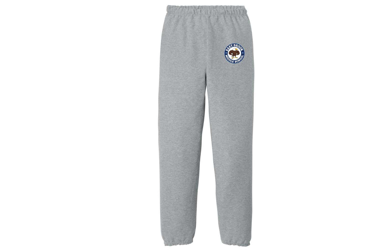East Brook Middle School Cotton Sweatpants - Design 1 - Grey