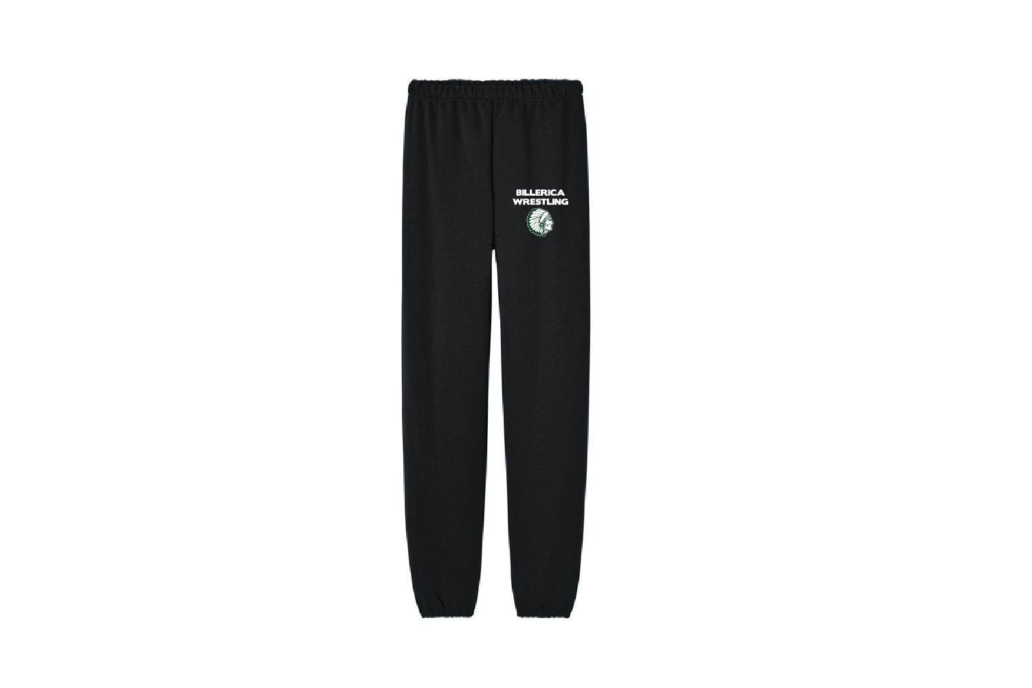 Billerica Wrestling Cotton Sweatpants - Black