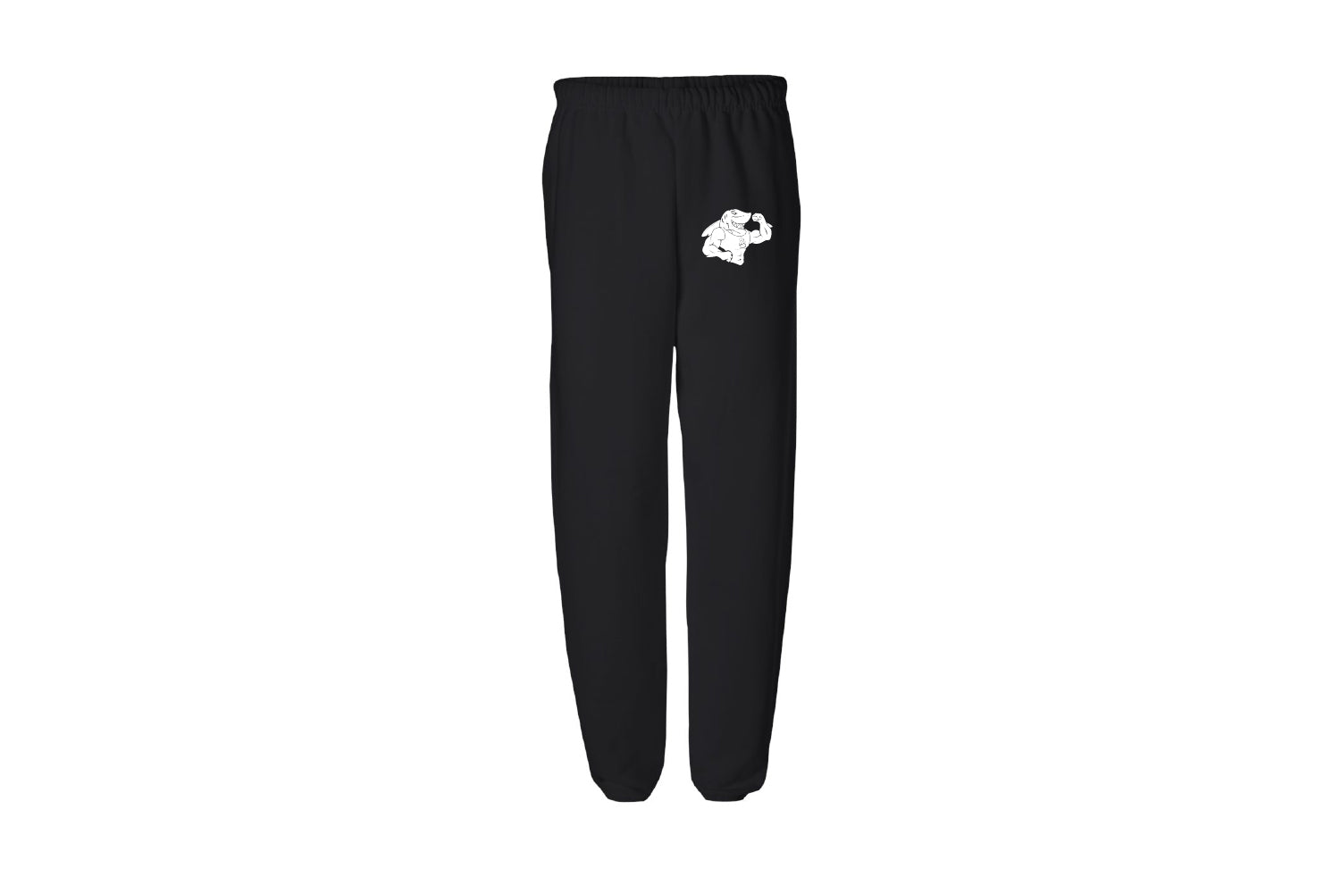 Davie Sharks Wrestling Cotton Sweatpants - Black