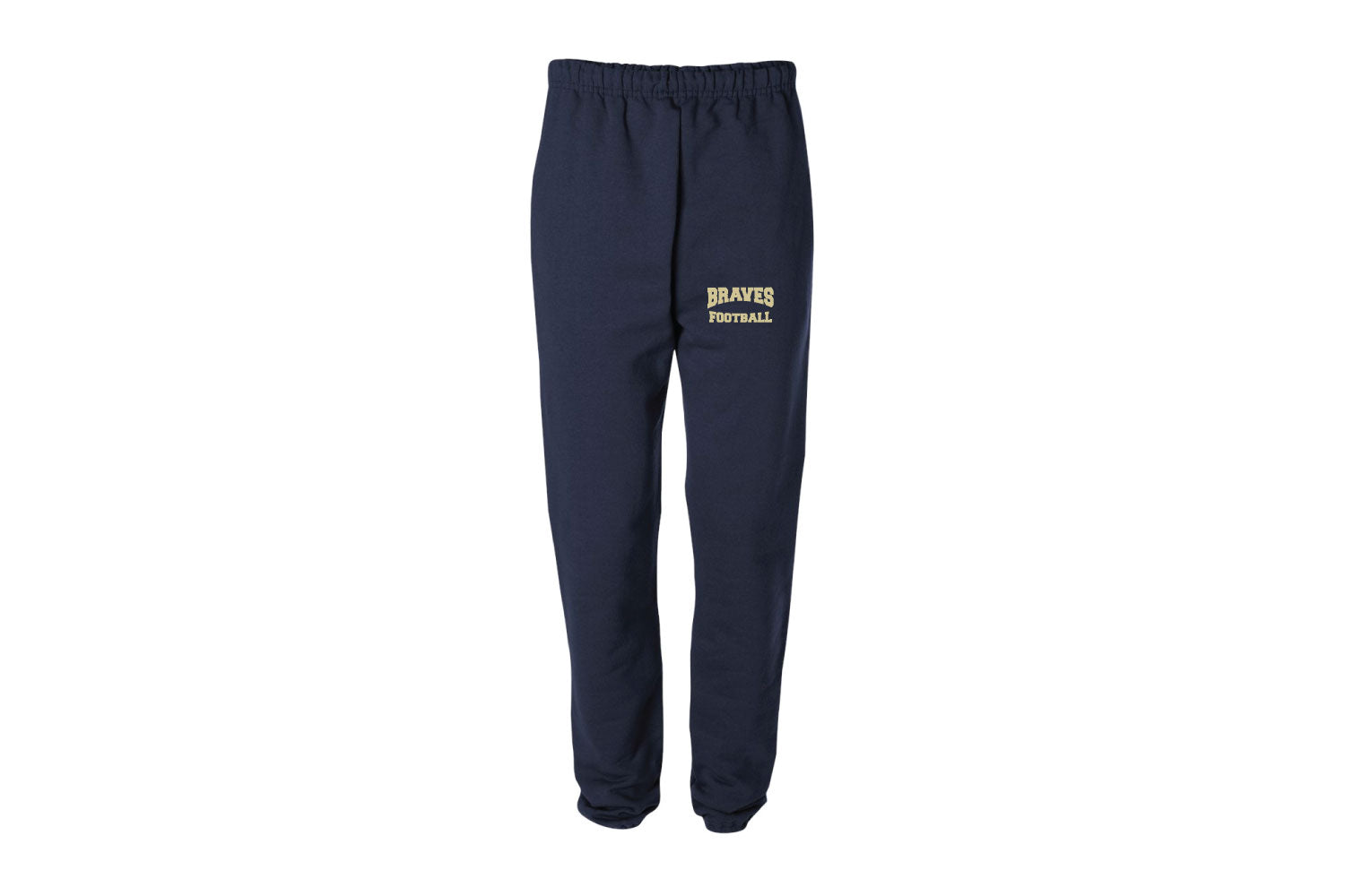 Braves Football Cotton Sweatpants - Design 2 (Navy)