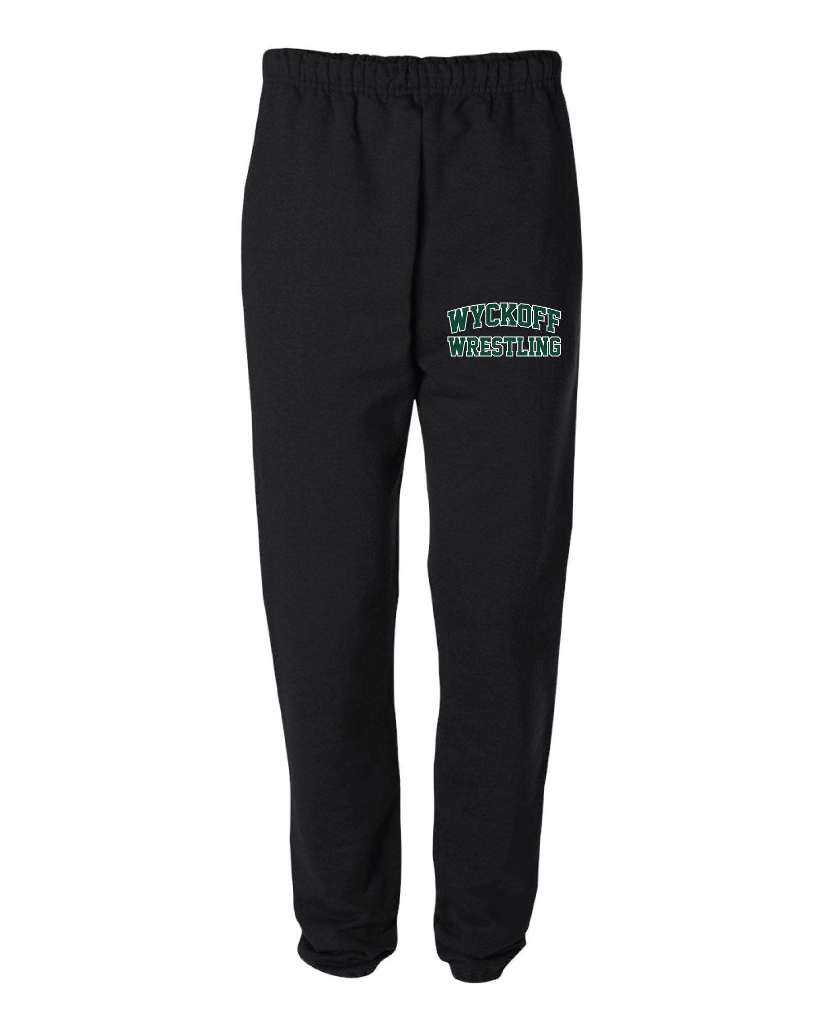 Wyckoff Wrestling Cotton Sweatpants - Black
