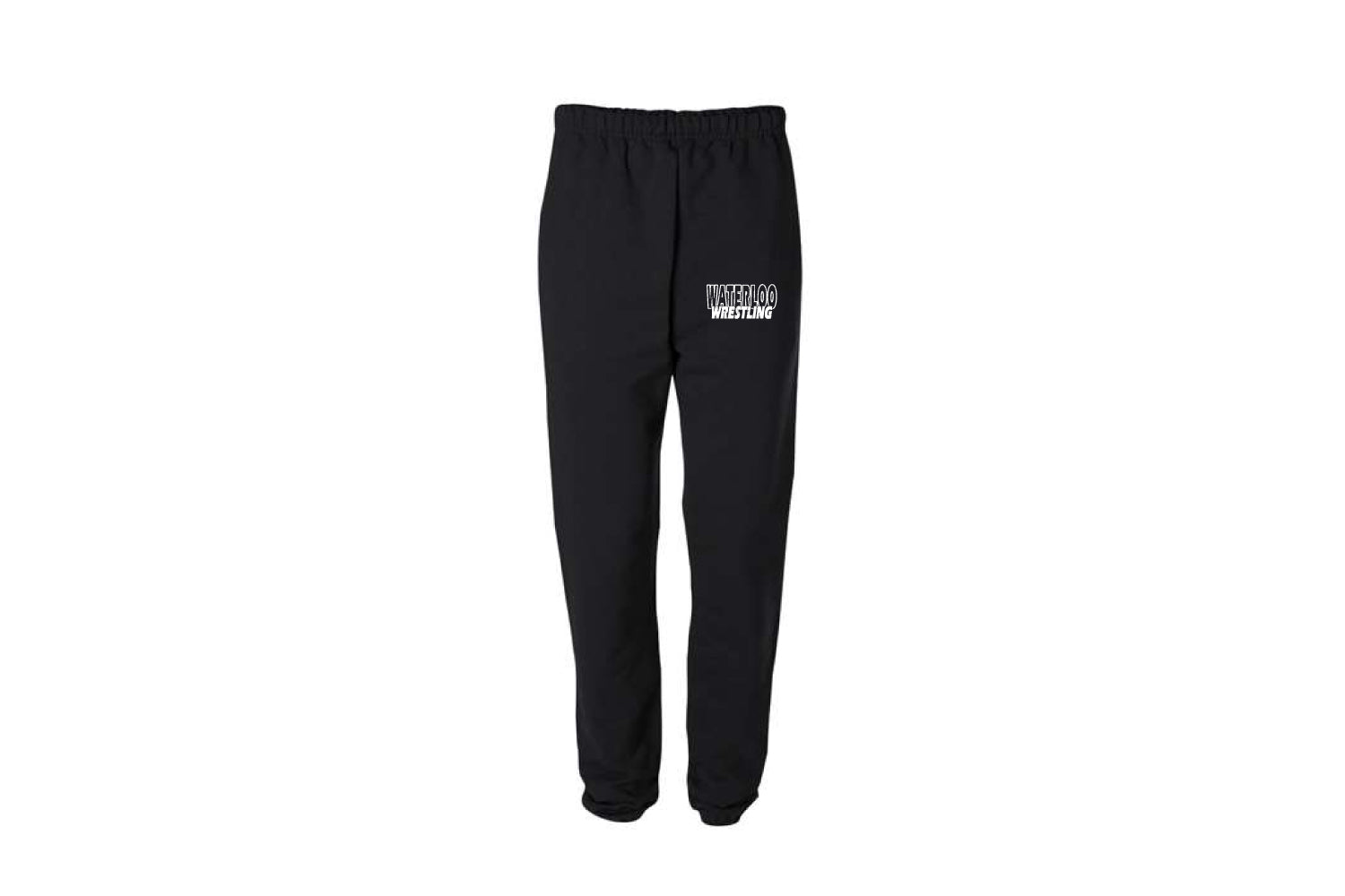 Waterloo Wrestling Cotton Sweatpants - Black