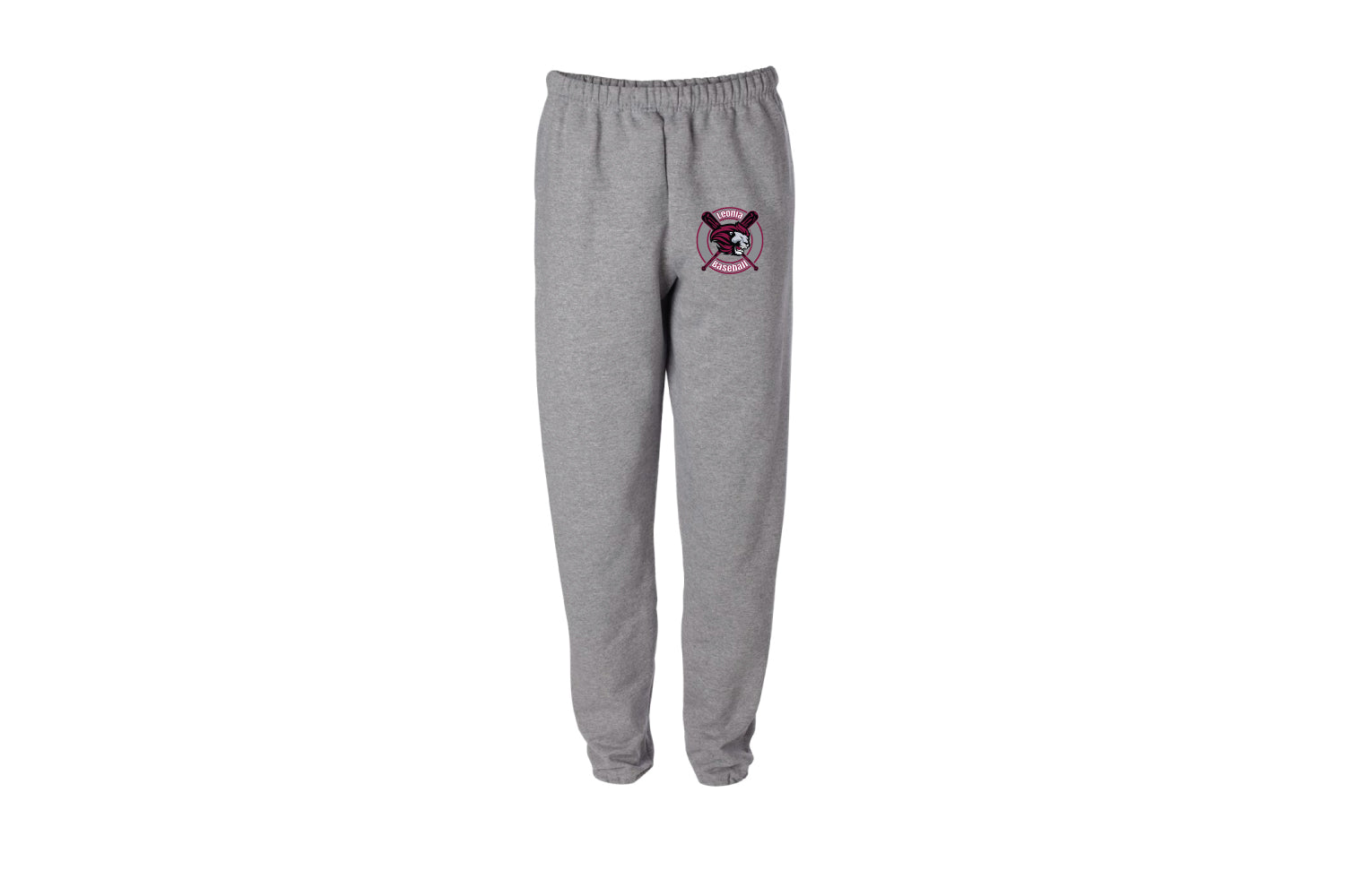 Leonia Baseball Cotton Sweatpants - Gray