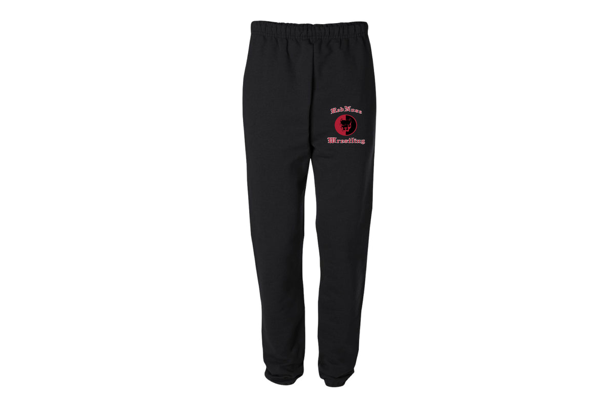 Red Nose Cotton Sweatpants - Black