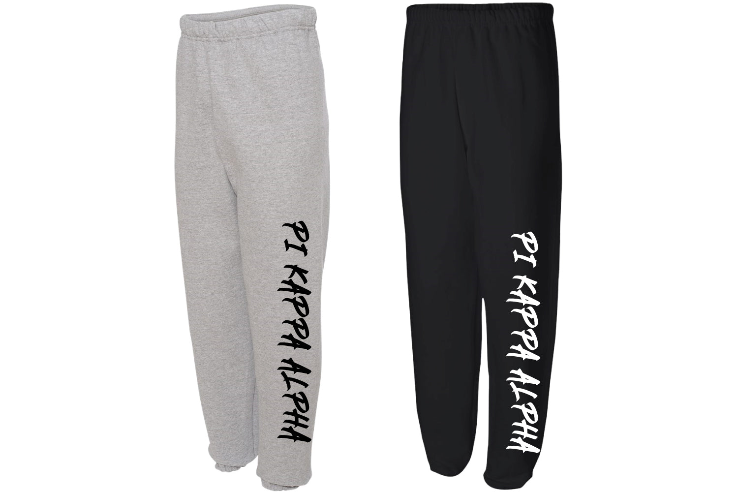 JMU Pi Kappa Alpha Cotton Sweatpants - Grey/Black