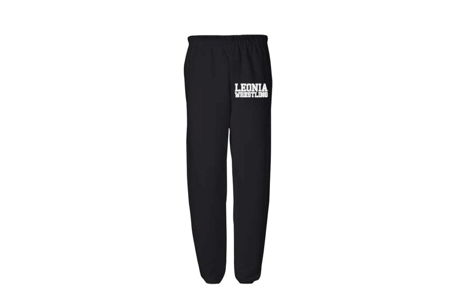 Leonia Wrestling Cotton Sweatpants - Black