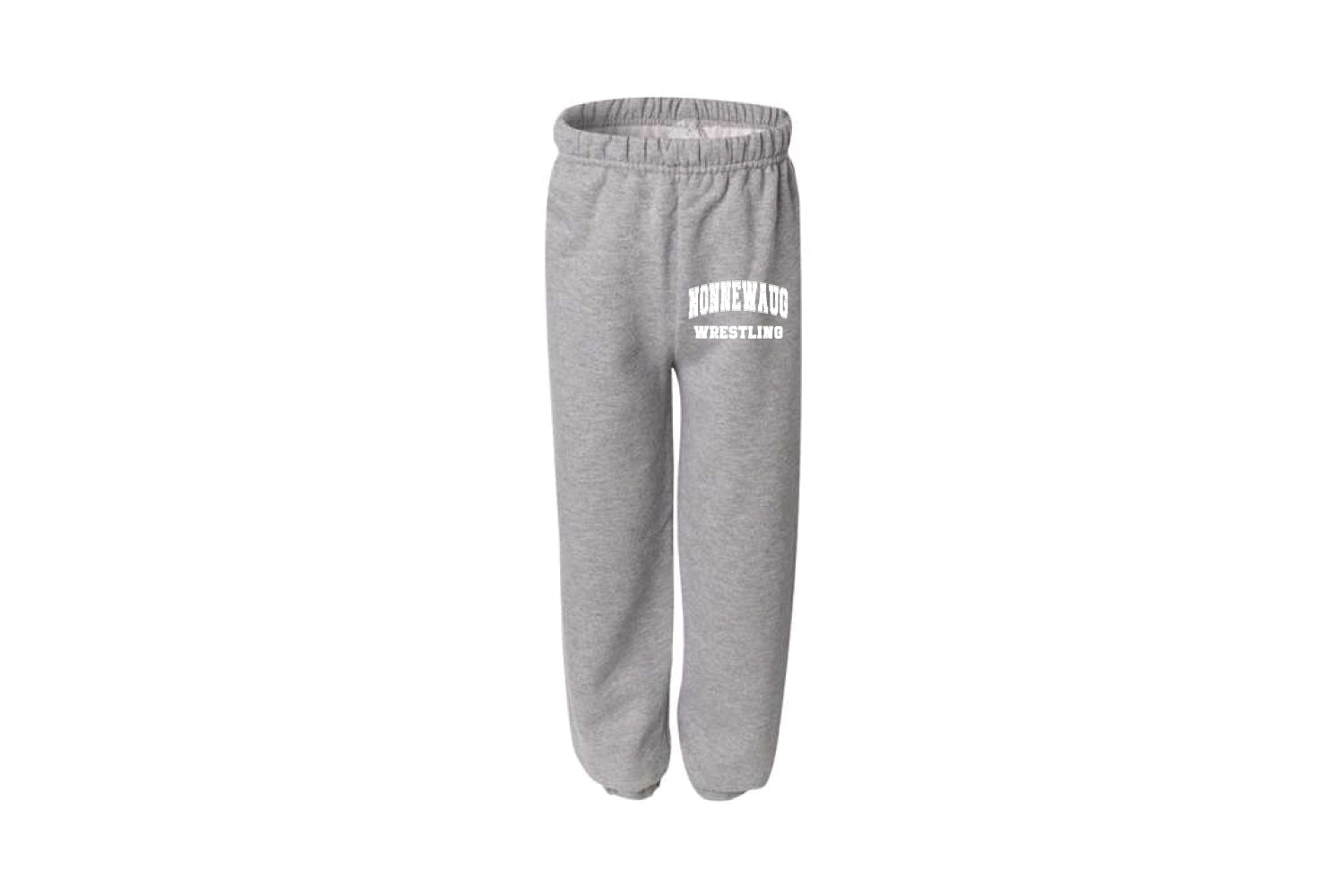 Nonnewaug Wrestling Cotton Sweatpants - Grey