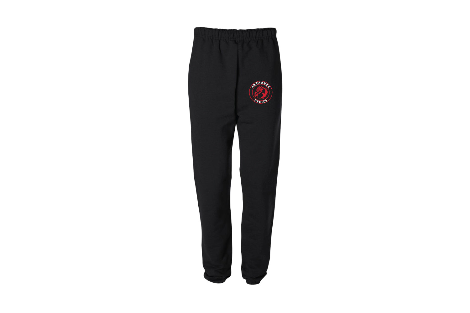 Dragons Wrestling Cotton Sweatpants - Black