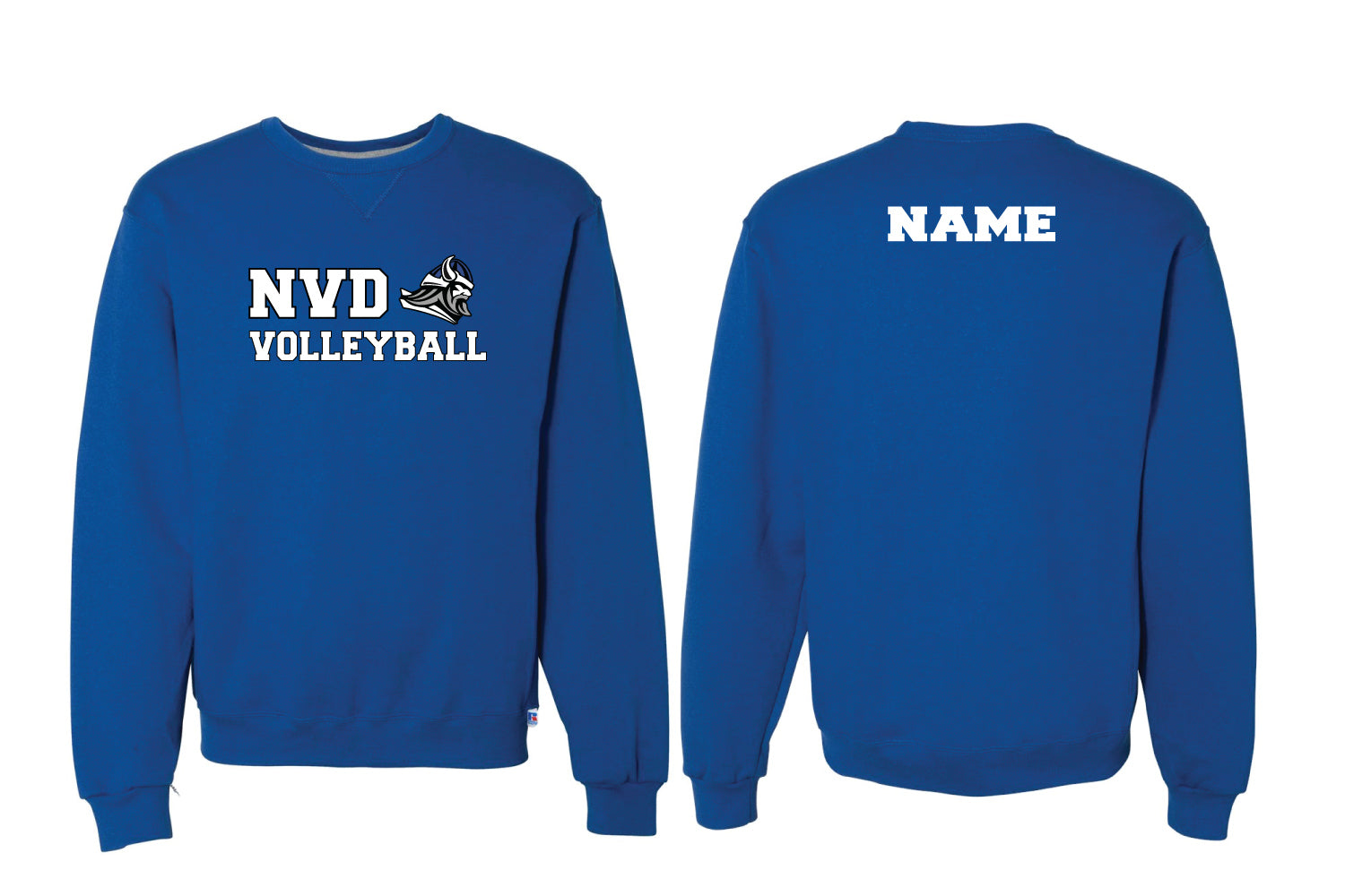 NVD Cotton Crewneck Sweatshirt Design 2 - Royal