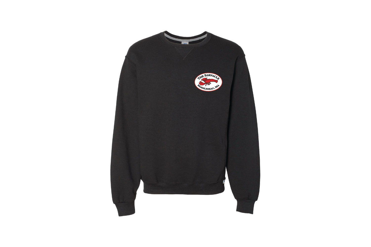 The Barnacle Cotton Crewneck Sweatshirt - Black
