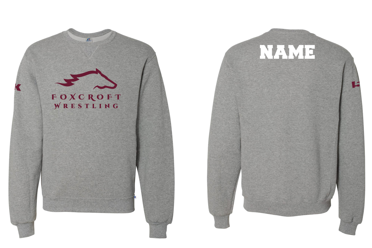 Foxcroft Wrestling Cotton Hoodie - Gray