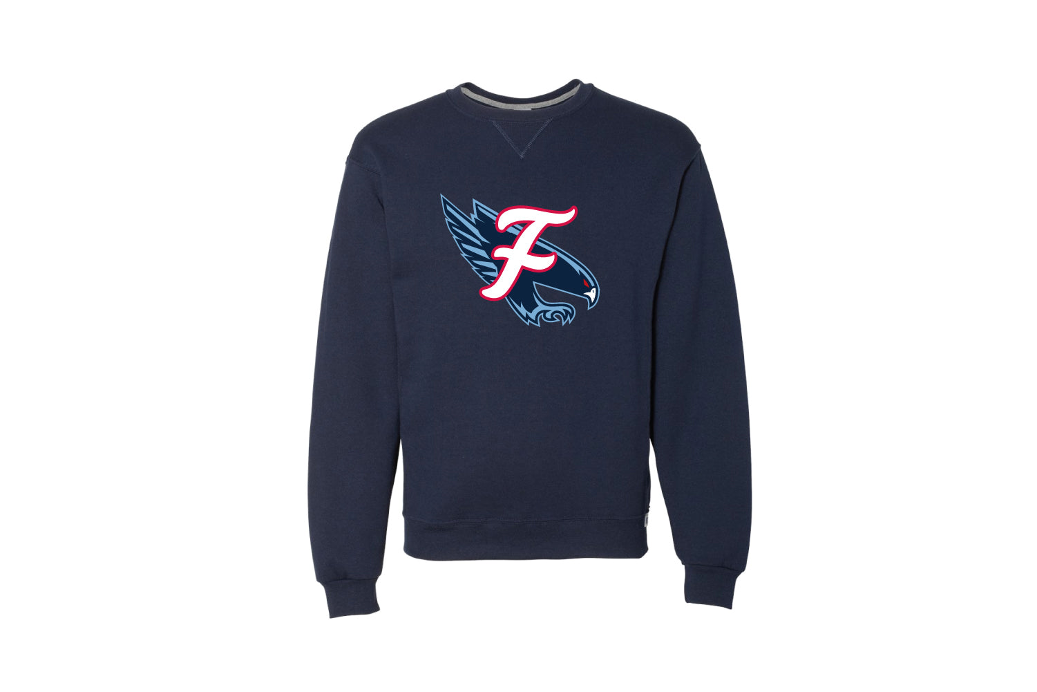 Falcons Baseball Cotton Crewneck Sweatshirt - Navy