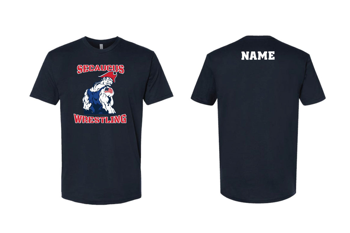 Secaucus Rec Wrestling Cotton Crew Tee - Black